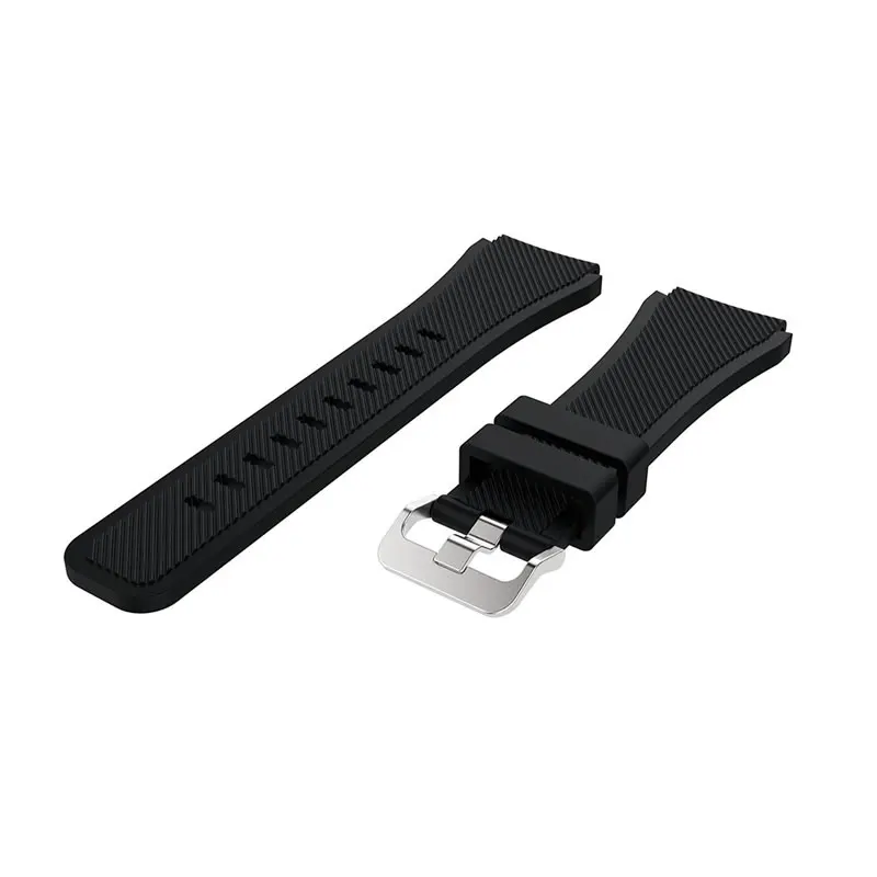 Фото Ремешок силиконовый для Samsung Galaxy Watch 4/Classic/46 мм/42 мм/Active 2 Gear s3/S2, браслет для Huawei GT/2/GT2/3 Pro, 22 мм 20 мм №4