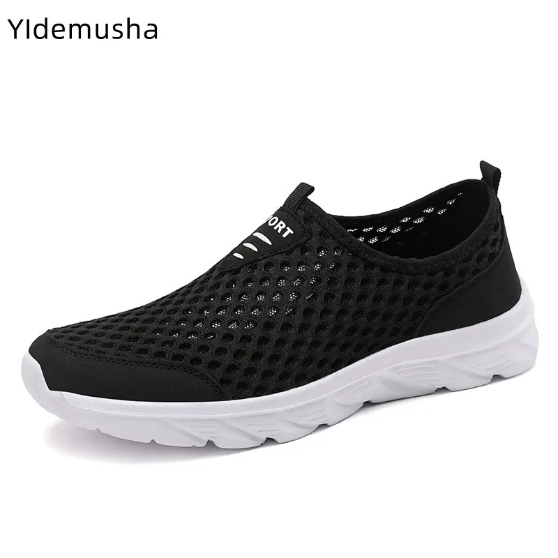 

2022 Summer Men's Loafers Lightweight Walking Mesh Breathable Summer Comfortable Casual Shoes Men Sneakers Zapatillas Hombre 46