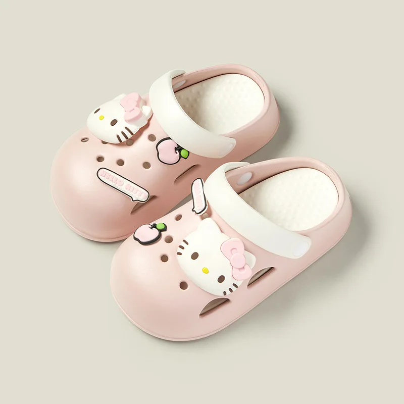 Сандалии Sanrio женские нескользящие дышащие босоножки с мультяшным рисунком Hello