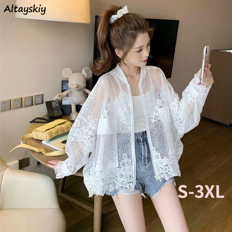 

Женские летние солнцезащитные куртки с вырезами, Лидер продаж, Женская однотонная удобная модная повседневная прозрачная куртка в стиле Ins