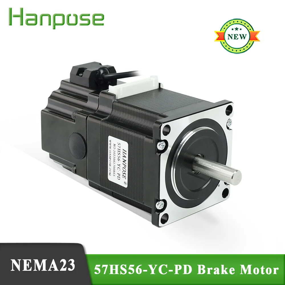 Hanpose высококачественный 4-контактный 2, 8a126n. См 56 мм 57HS56-YC-PD электронное оборудование постоянный магнит тормоз Nema23 шаговый двигатель