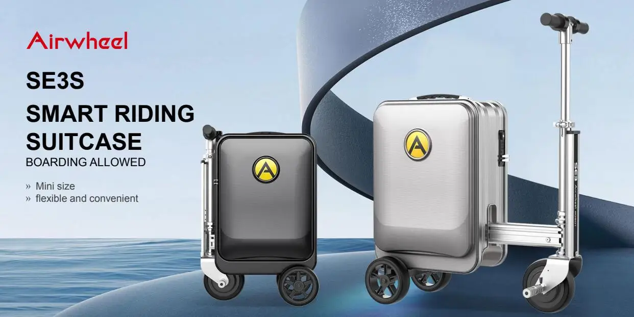 Scooter Portable Rideable Suitcase Adults Usb Charging Ports 26l Capacity Tsa Lock For Travel