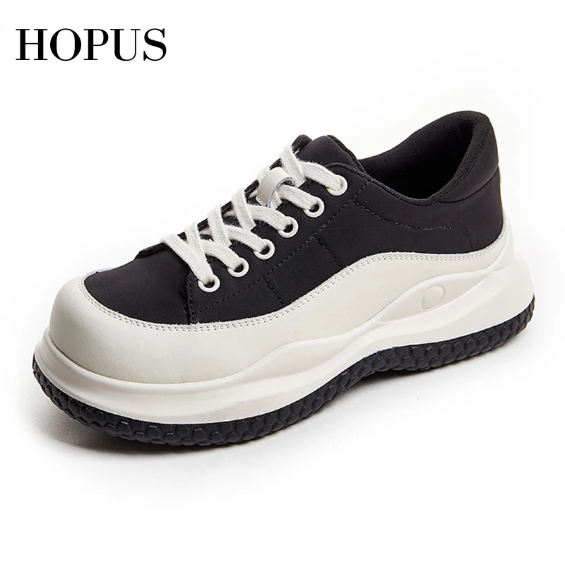 

HOPUS Women's Shoes Trend 2022 New Autumn Big Size Fashion Korean Style Platform Sneakers Colorful Leather Ladies Shoes Casual