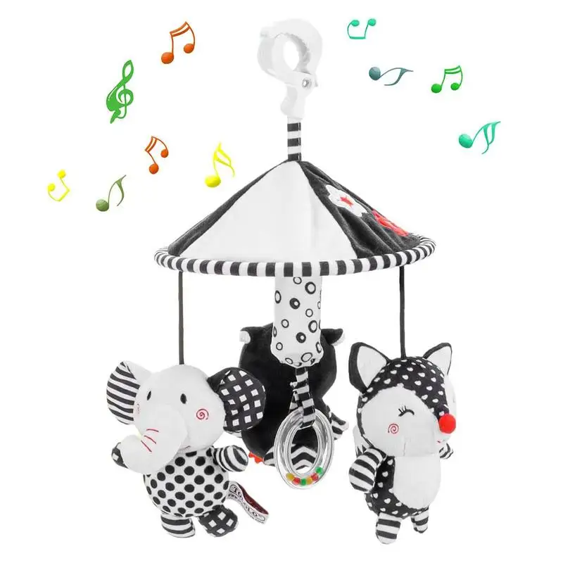 

Newborn Hang Toys Healthy Car Seat Toy With Wind Chimes Stroller Infant Car Bed Crib Travel Activity Wind Chime With Teether