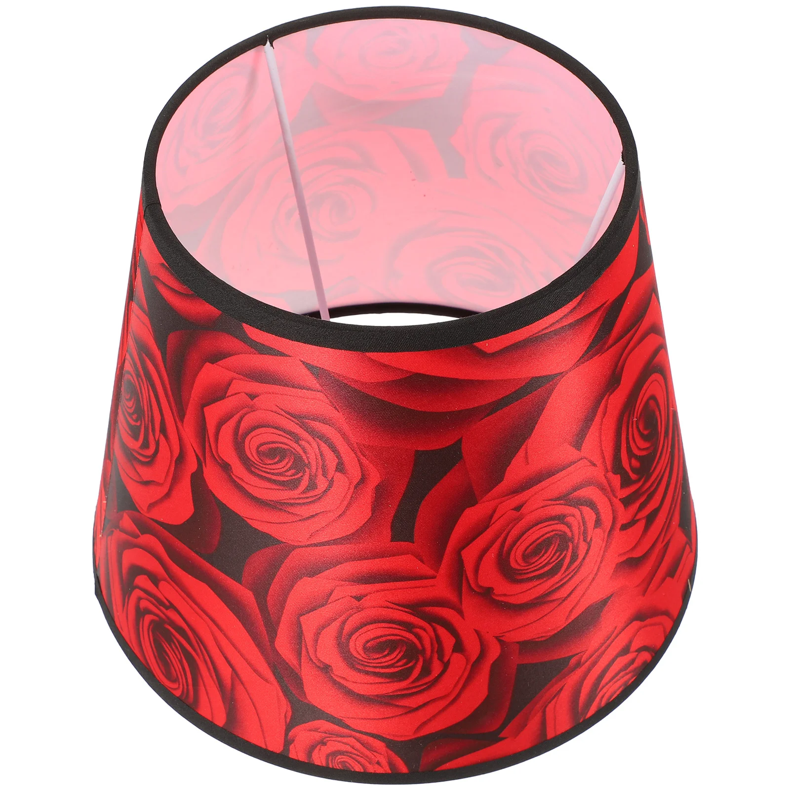 

Nationality Red Rose Lampshade Shades for Floor Barrel Fabric Drum Lampshades Table