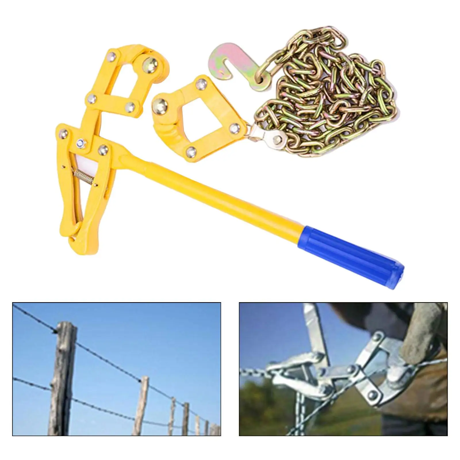 

Heavy Duty Fence Plain Barbed Wire Strainer with 1.2M Chain for