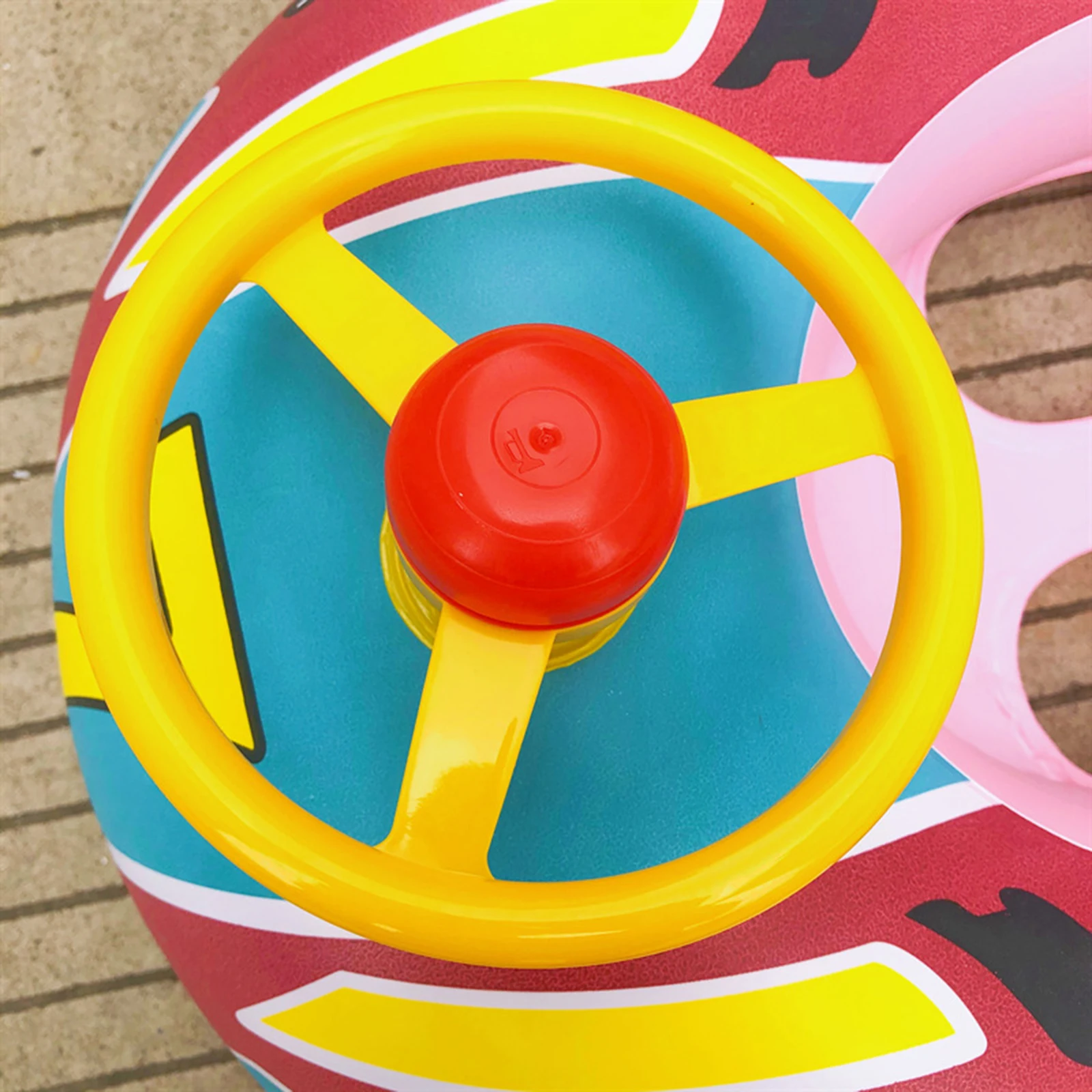 Inflatable Float Seat Baby Swimming Circle Car Shape Toddler Swimming Ring Water Fun Pool Toys Kid Child Swim Ring Accessories