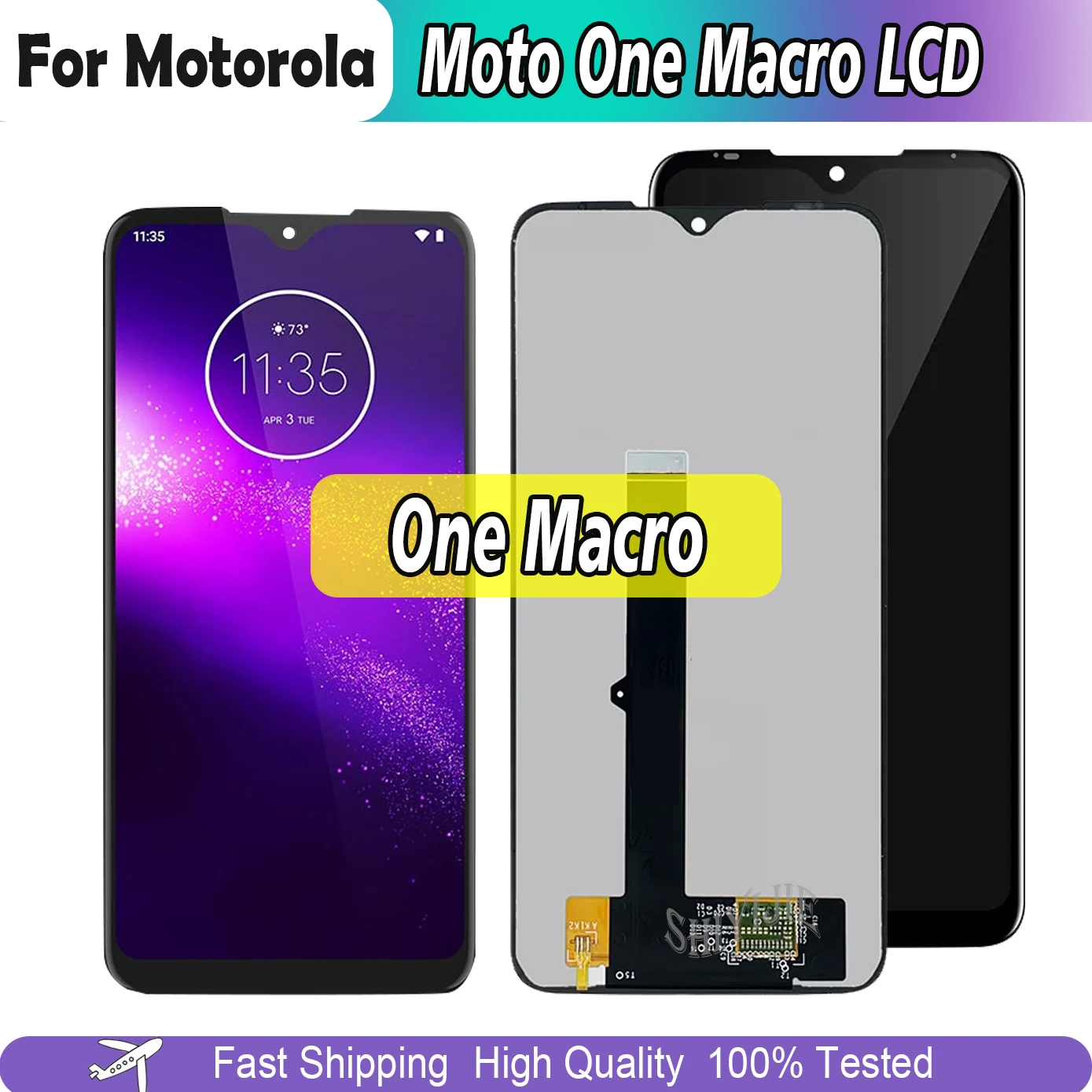 6.2 " Original LCD For Motorola Moto One Macro LCD Display Touch Screen for xt2016-2 xt2016-1 Lcd Sensor Digitizer Assembly