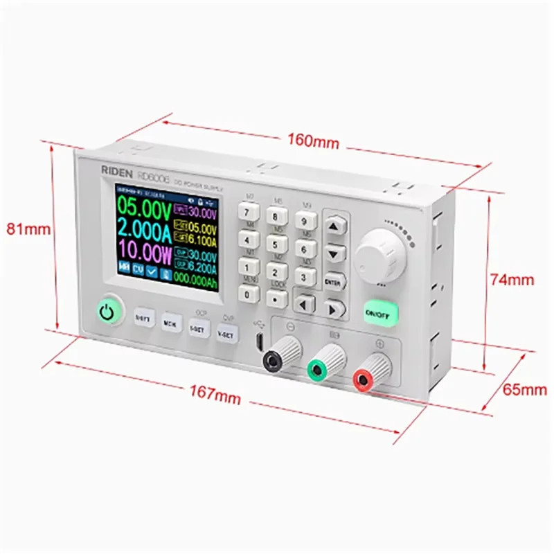 RD6006 RD6006W USB WiFi DC Tegangan Rendah Saat Ini Modul Suplai Daya Buck Konverter Dapat Disesuaikan Мультиметр 60 В 6 А (art.: 3920cdf51fded) - 3920cdf51fded