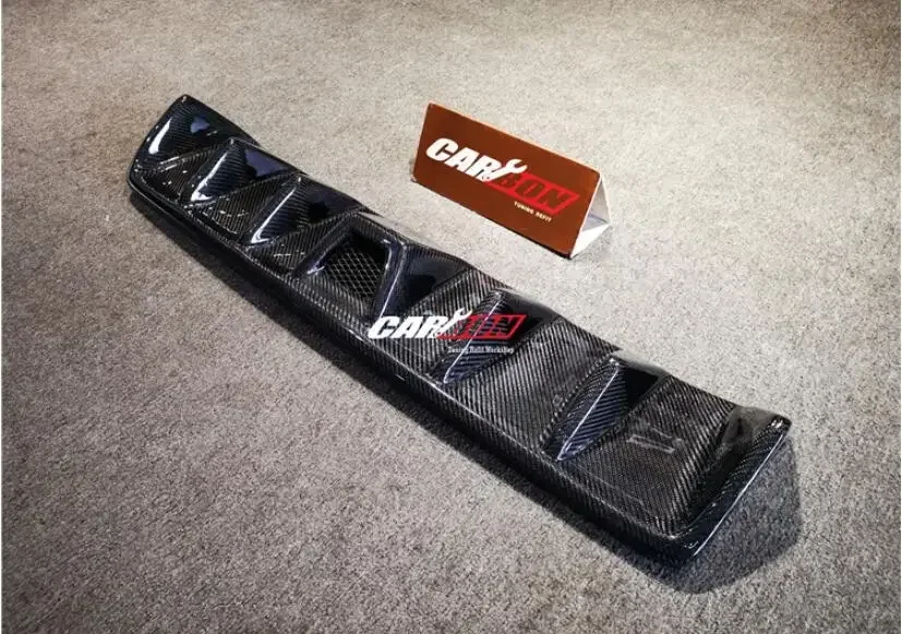 REAL CARBON FIBER REAR BUMPER TRUNK LIP SPOILER SPLITTER DIFFUSER For Toyota Reiz / MARK X 2012 2013 2014 2015 2016