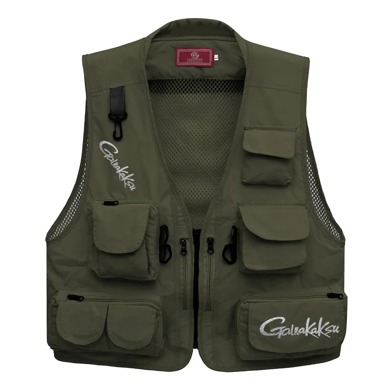 

Multi-pocket Vest Men's Breathable Outdoor Brand Fishing Hiking Reporter Sports Fishing Photography Volunteer Vest Tooling Vest