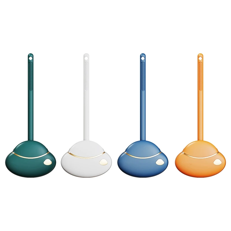 

Щетка для унитаза, силиконовая щетка для чистки, в форме облака, настенное устройство для очистки унитаза, экономящее пространство, Глубока...