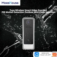 moeshouse tuya wifi 1080p hd wireless video doorbell camera pir motion detection outdoor intercom two way audio night vision