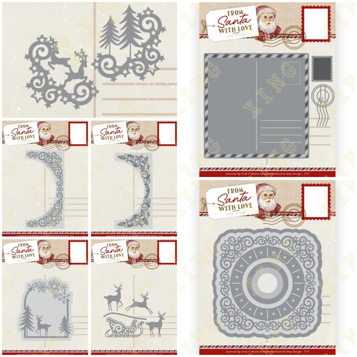 

Ribbon Holly Border New Metal Cutting Die and Stencil Scrapbook Diary Decoration Embossing Template Diy Greeting Card Handmade