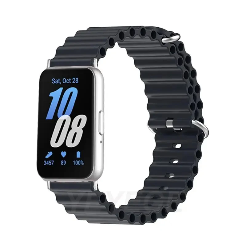Силиконовый Спортивный Ремешок Для Часов Samsung Galaxy Fit 3 Красный Красочный Ocean