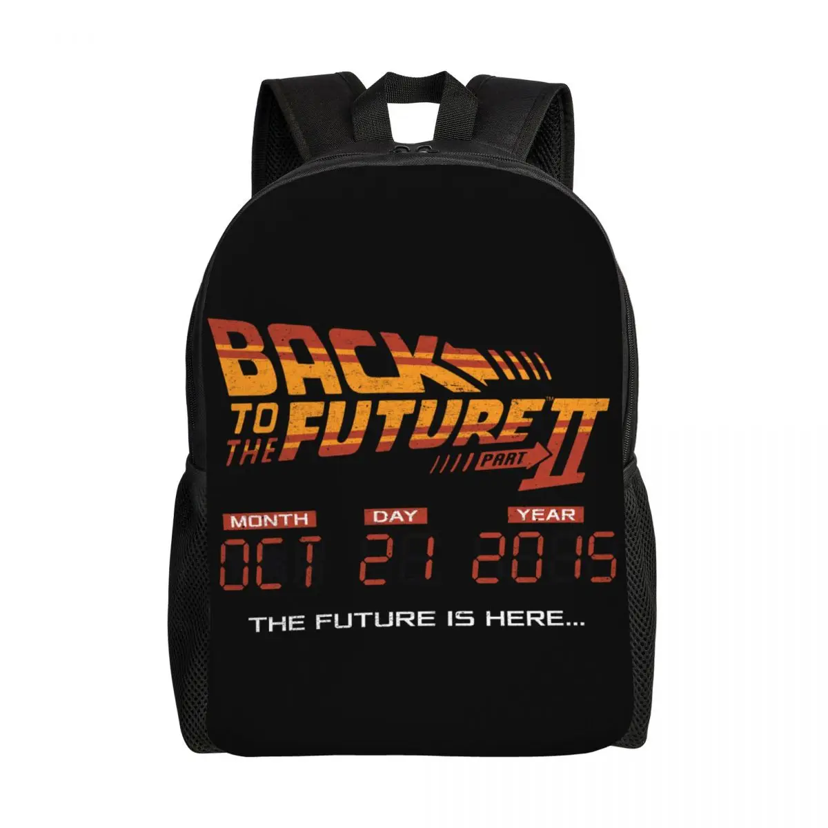 Hill Valley Travel Backpack Women Men School Computer Bookbag Back to The Future Marty Mcfly Movie College Student Daypack Bags