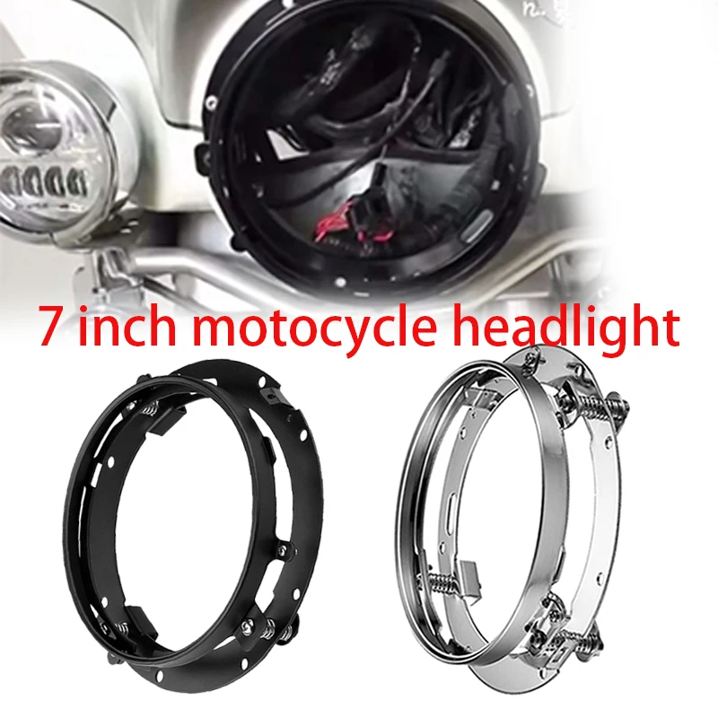 

Motorcycle Car Accessories 7" Round Headlight Ring Mounting Bracket For 7 Inch Led Headlights Headlamp Holder