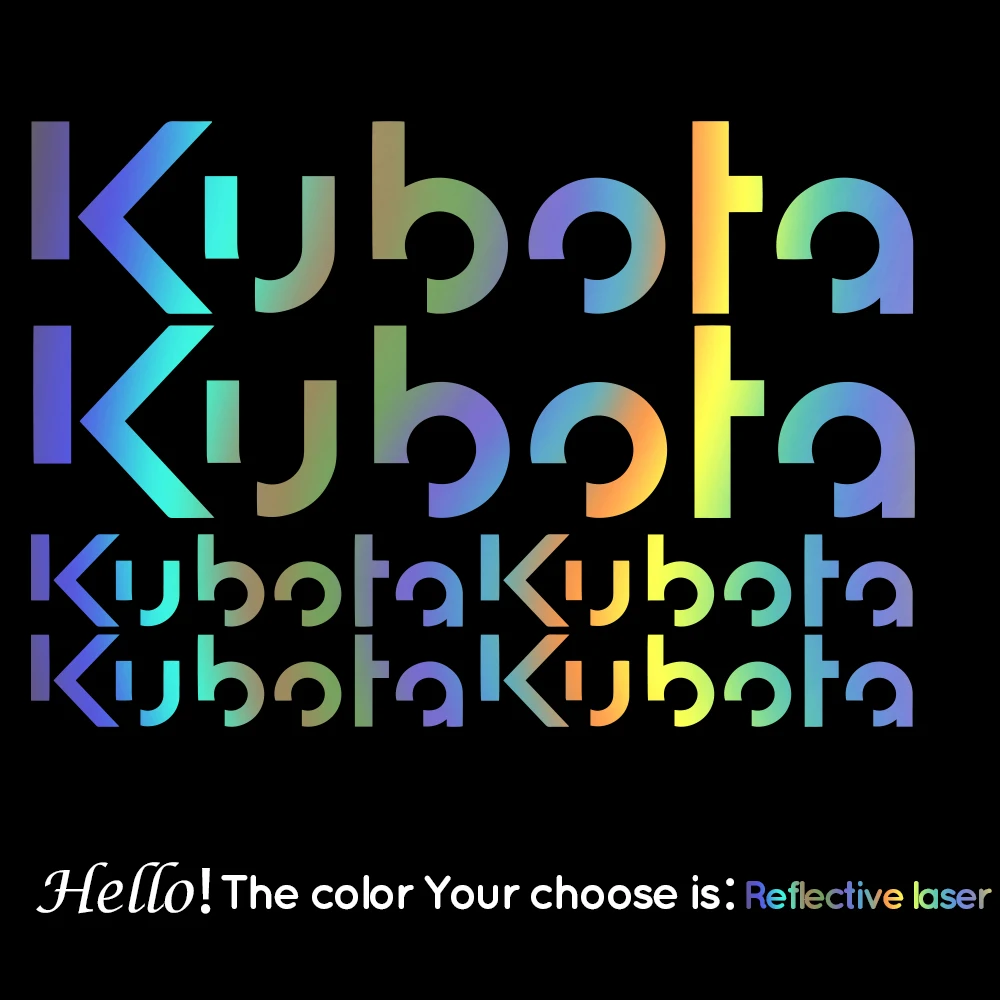 

Waterproof and Sunscreen Suitable for All Kinds of Cars Autocollant Pour Kubota Aufkleber, Style De Voiture, Mini-pelle Bagger