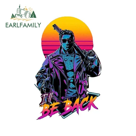 EARLFAMILY 13 см x 8,5 см для I Will be back Terminator автомобильные наклейки водонепроницаемые простые Наклейки Забавный креативный виниловый автостайлинг с фургоном