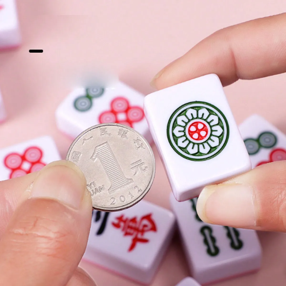 Мини-фототелефон Дорожный Набор С 144 Розовыми Милыми Игровыми Плитками Для