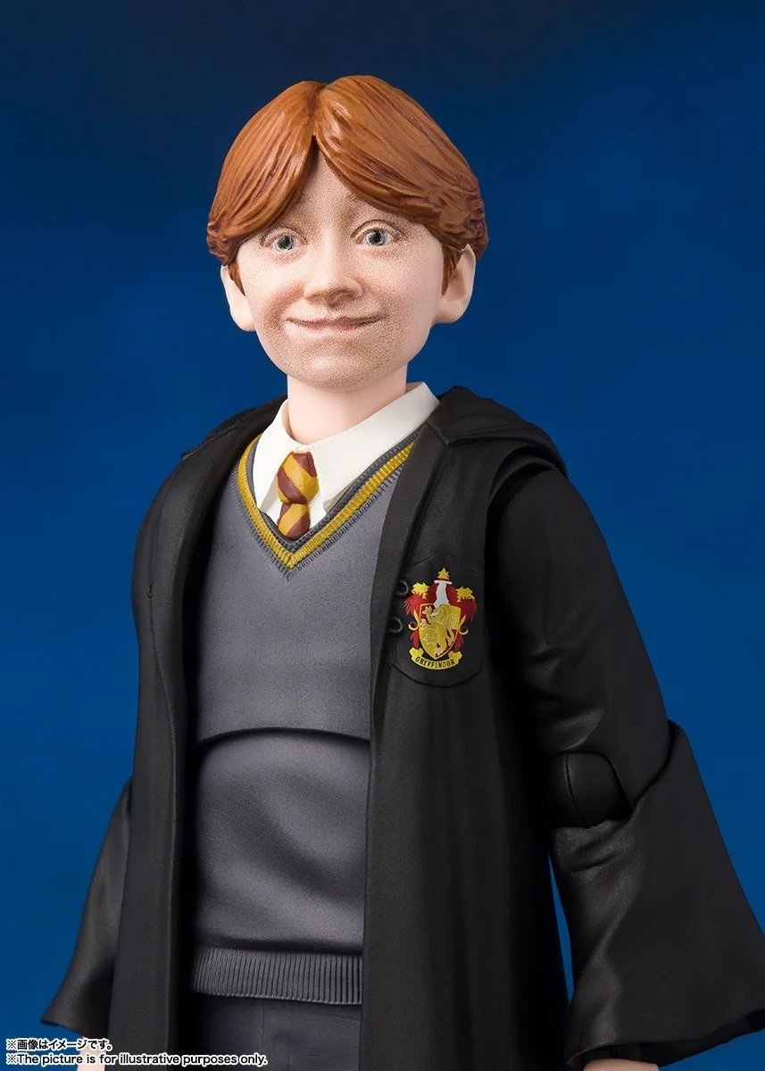 Фото Коллекционная фигурка Bandai SHF Гарри Поттер и Рон Уизли из «Философского камня», аниме-фигурка, игрушка, предмет коллекционирования, декор и подарки для детей №5