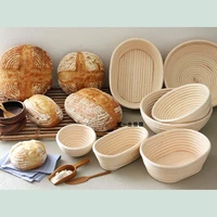 bread fermented basket european bag mold for baking round oval fermentation rattan bowl bakery home baking tools accessories