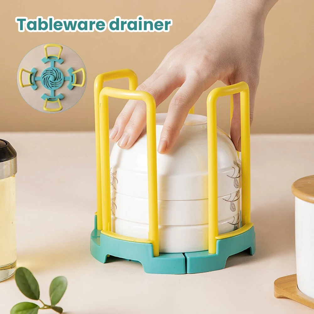

Retractable Bowl Rack Kitchen Versatile Storage Rack Drainage Rack for Table Retractable Kitchen Organizer Bowl Holder