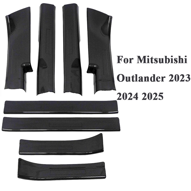 

Внешняя Накладка на порог для защиты педали от царапин, автомобильные аксессуары для Mitsubishi Outlander 2023 2024 2025