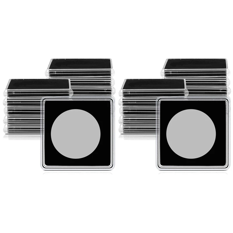 

40 Pcs Silver Dollar Coin Holder, 2 X 2 Half Dollar Coin Holder Coin Capsule Coin Snap Plastic Coin Holder, 37.5Mm CNIM Hot
