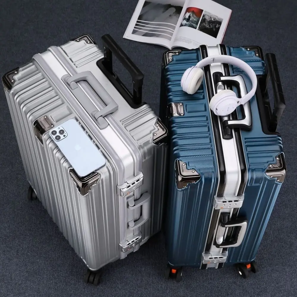 Luggage Fixed belt Luggage Trendy Korean Version 20 Inch Large Capacity Universal Wheel With Password Suitcase