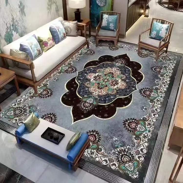

Bohemia Persian Mandala Carpets Living Room Bedroom Non-Slip Area Rugs Boho Morocco Ethnic Door Mats Gypsy Home Decor Alfombra