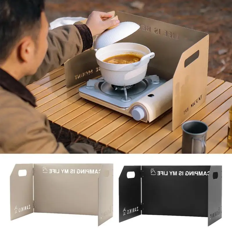 

Outdoor folding card aluminum alloy furnace windscreen camping picnic stove windproof hood windproof enclosure to block wind