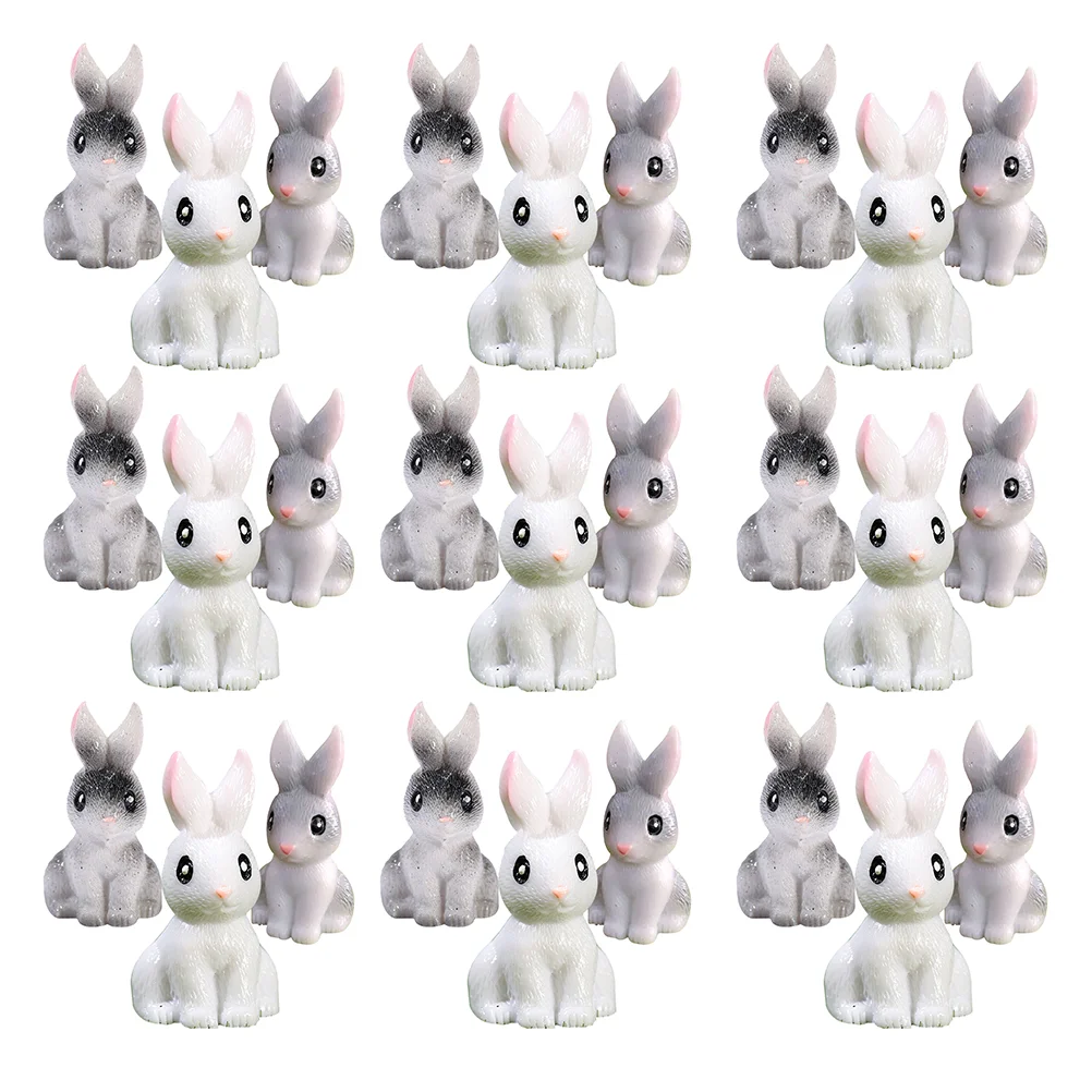 

Статуэтка кролика из смолы, миниатюрный кролик, украшение для сада, животных, Декор, крошечные фигурки, статуи животных, ремесла, пасхальные ...