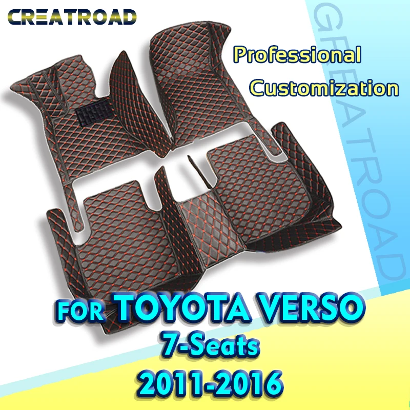 

Автомобильные коврики для Toyota Verso Seven, коврики для ног под заказ, коврики для Toyota Verso Seven, 2011, 2012, 2013, 2014, 2016, 2015, аксессуары для интерьера