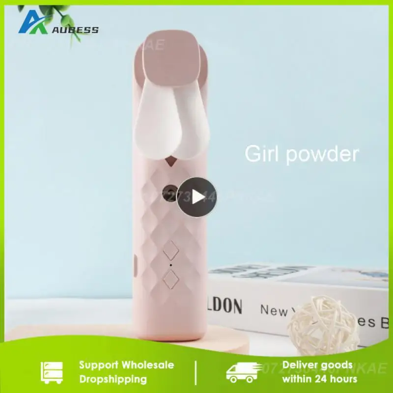 

2 In 1 Portable Mini Fan Humidifier USB Rechargeable Handheld Fan Water Spray Mist Fan Face Steamer Air Conditioner Cooling Fan