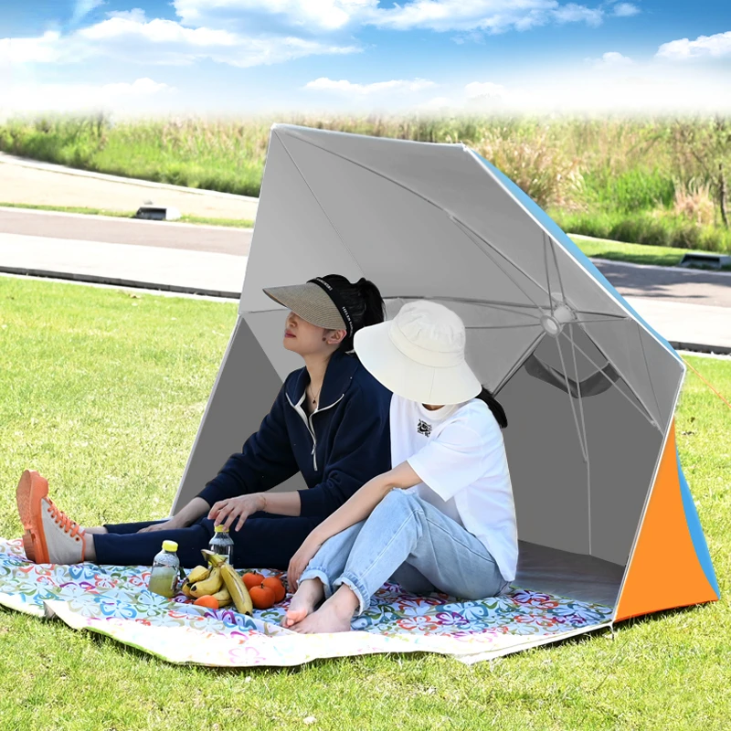 

Складной зонт на шнурке для отдыха на природе, палатка для кемпинга, Солнцезащитный быстрооткрывающийся зонт