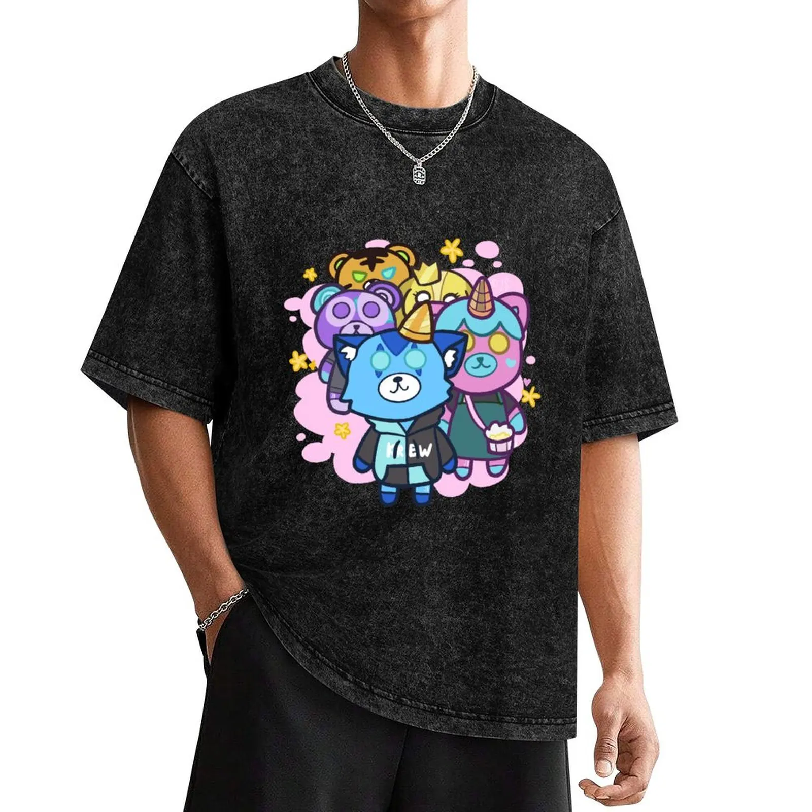 Мужская футболка Krew Plushies Group белая хлопковая