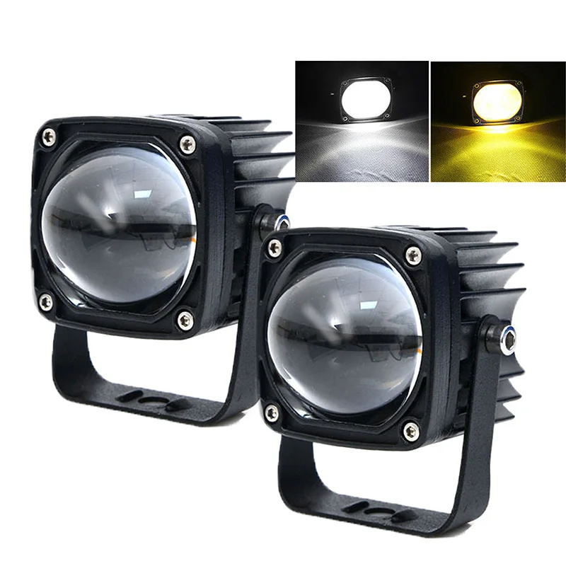 

2pcs 2 Inch 8D Lens LED Work Light 12V 24V 1860 LED Chips IP67 6000K 3500K Fog Light Flood Spot Spotlights Car Truck Motorcycle