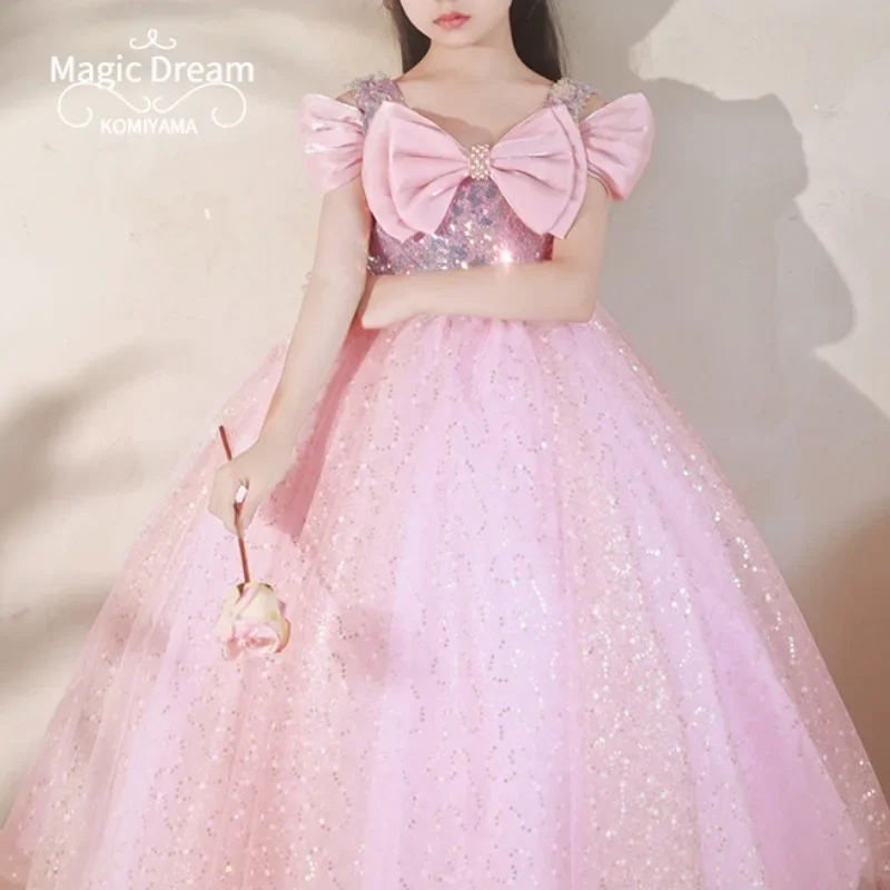 Индивидуальные платья с квадратным воротником и бантом расшитые блестками