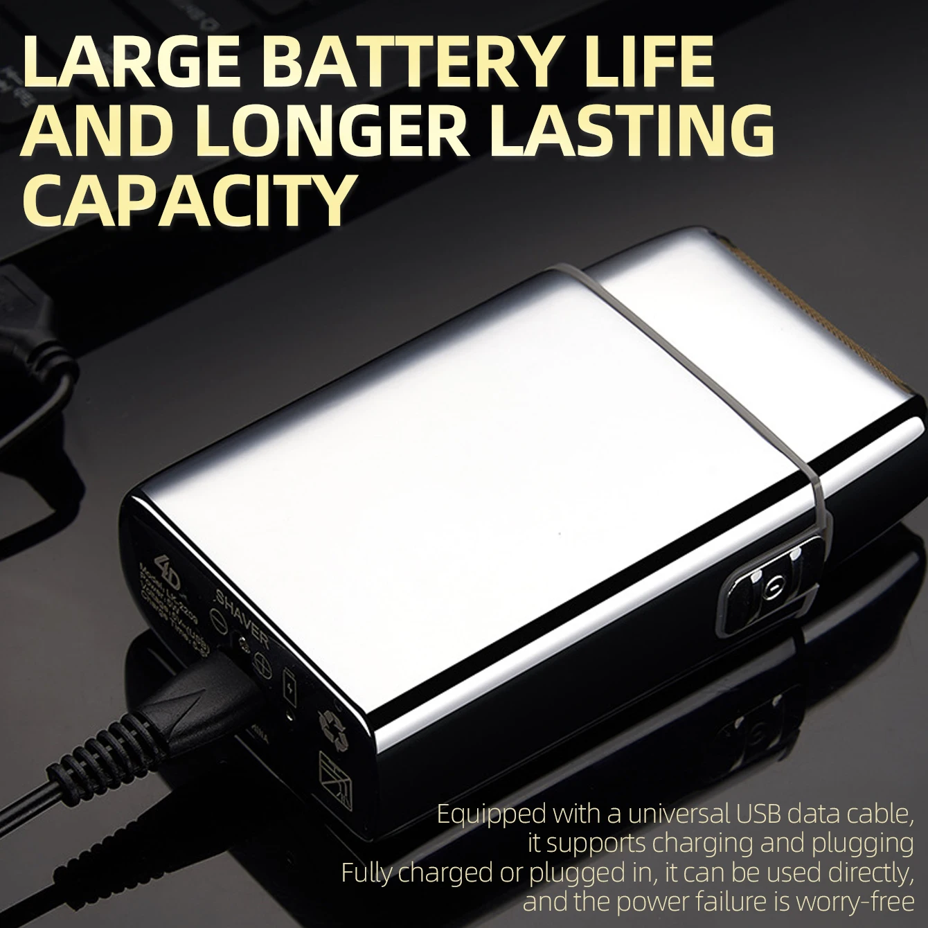 KIKIDO KK-2209 Электрическая аккумуляторная бритва для мужчин станок бритья с головкой