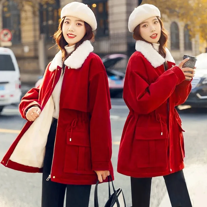 Новая зимняя куртка женская парка модные парки средней длины тонкие теплые