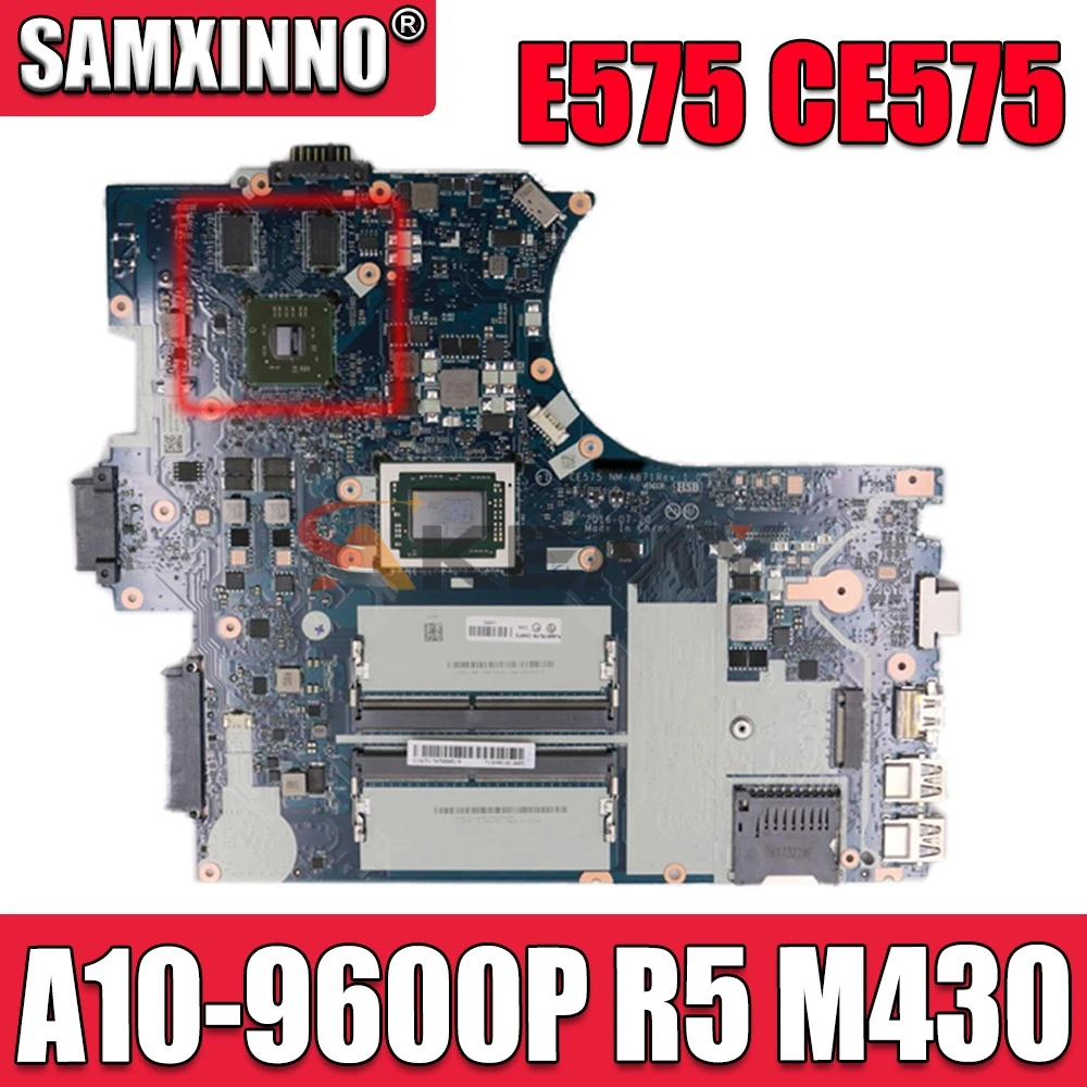 

Материнская плата Akemy FRU 01HW713 CE575 для ноутбука lenovo ThinkPad E575 15,6 дюйма, AMD NM-A871 DDR4 Radeon R5 M430