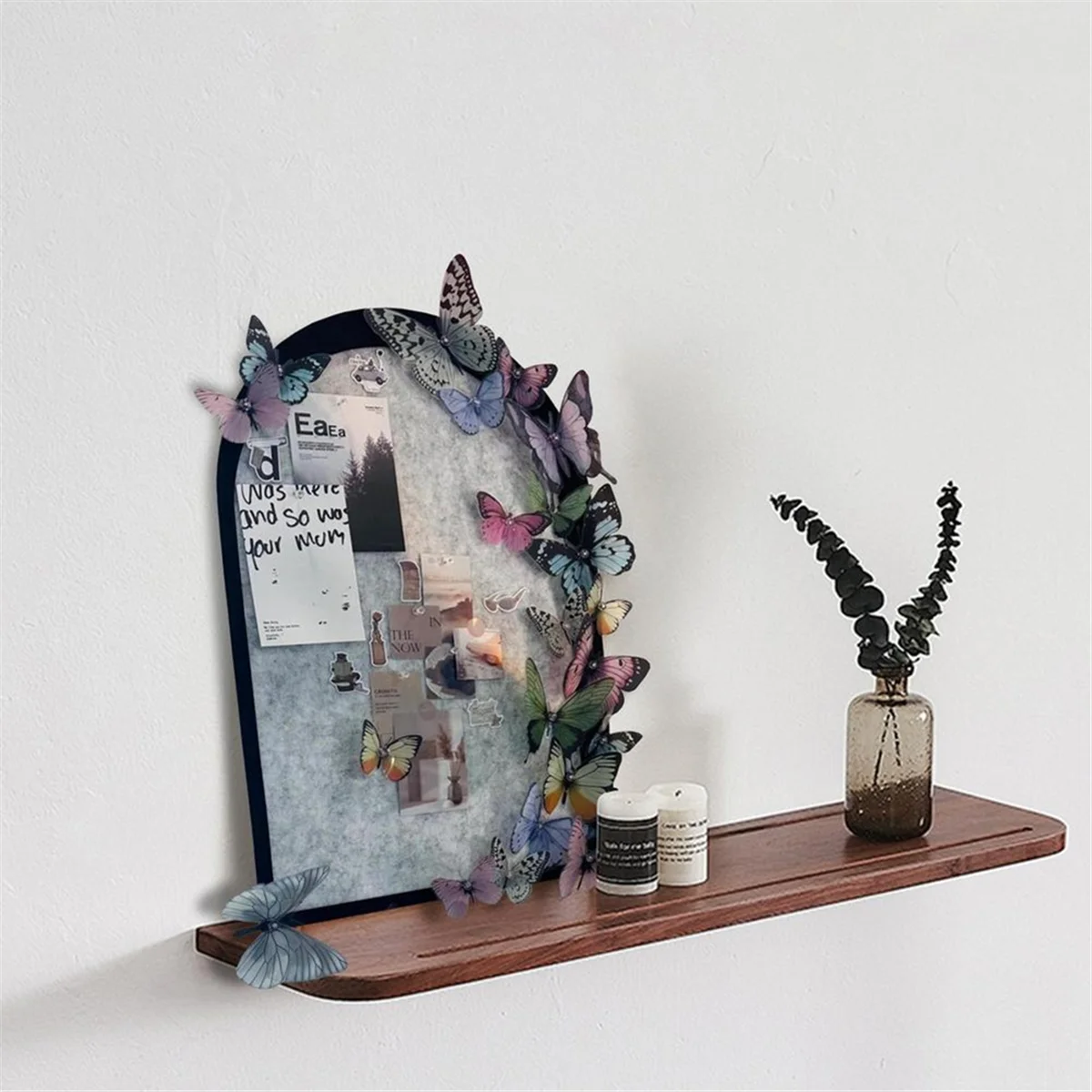 Доска для фотографий с изображением бабочки настенная доска фотоколлажа