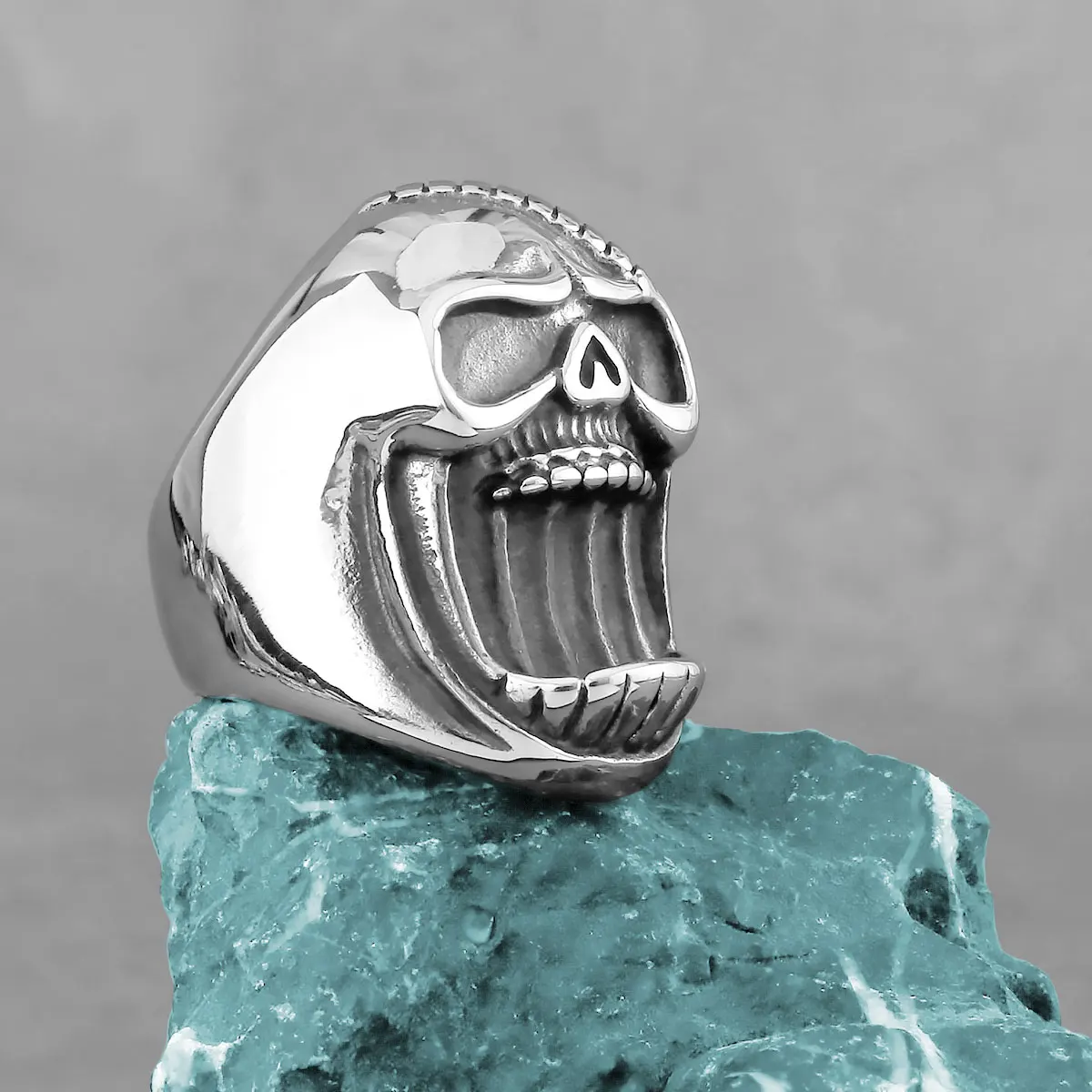 Мужское Винтажное кольцо из нержавеющей стали, в готическом стиле