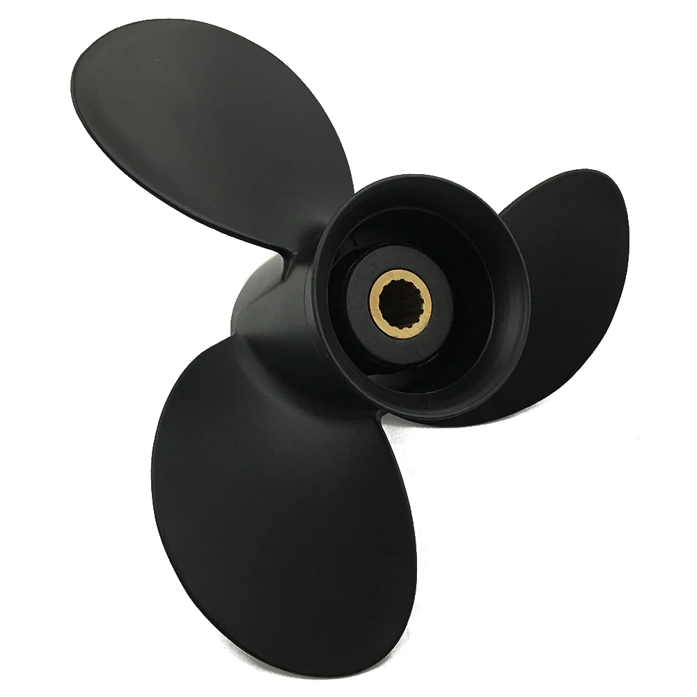 Boat Propeller 9.25x9 Fit for Mercury Outboard 9.9HP-15HP 3 Blades Aluminum Prop 14 Tooth Propel RH OEM NO: 48-897750A11 9.25x9