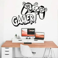 large gamer vinyl wall sticker game room for kids baby room decoration gaming boys decor wall decals poster wallpaper mural