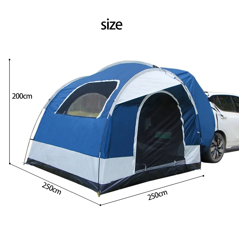 

Outdoor gear portable foldable connectable tailgate canopy camping car rear tent suv van awning tent for camping