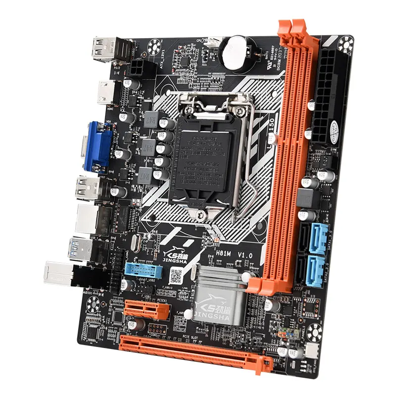 JINGSHA новая настольная материнская плата H81M Intel H81 LGA 1150 разъем SATA 6 ГБ/сек. USB 3 0 игры