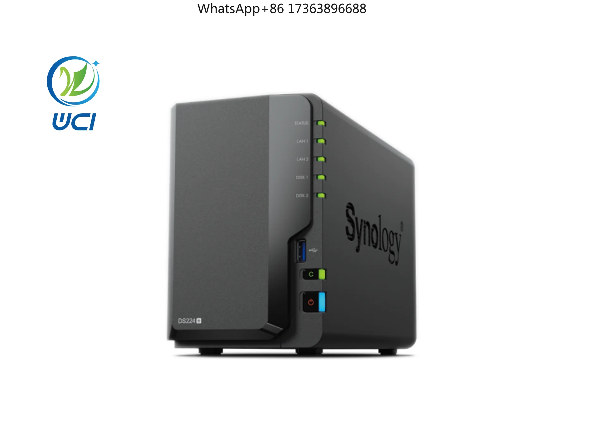 Фото Новый Synology DS224+ 2-дисковый NAS без дисков, с USB-интерфейсом, форм-фактор 2U, для сетевого хранения данных, в наличии №2