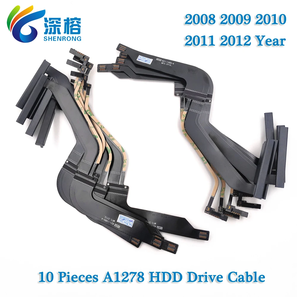 

10 шт., гибкий кабель для жесткого диска 2008-2012 года для MacBook Pro 13 дюймов A1278 821-1480-A, жесткий диск 821-2049-A 821-0814-A 821-1226